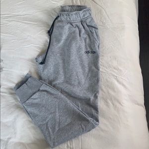 Gray adidas joggers